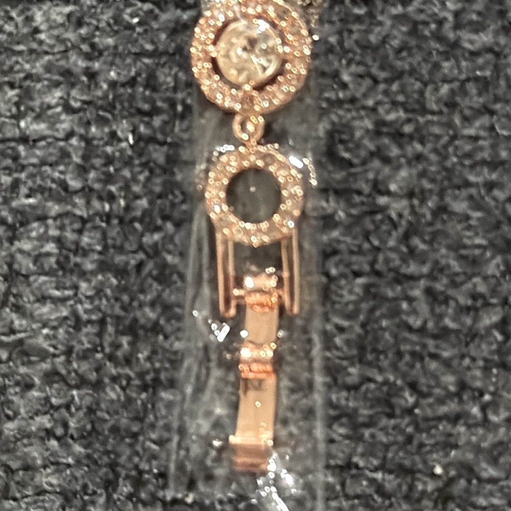 Givenchy Crystal Rose Gold 7” Flex Bracelet (still in original packaging)(NWT) - Picture 4 of 7